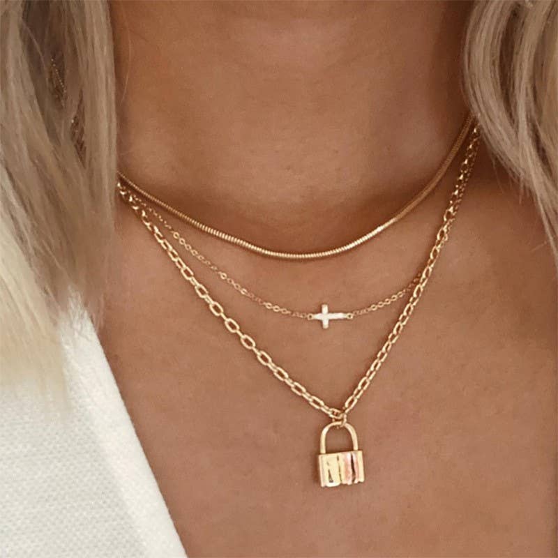 18K STAINLESS STEEL TARNISH FREE LAYERED NECKLACE – JAM BOUTIQUE