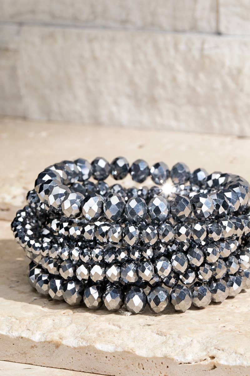 9 STRAND BEADED BRACELET STACKS