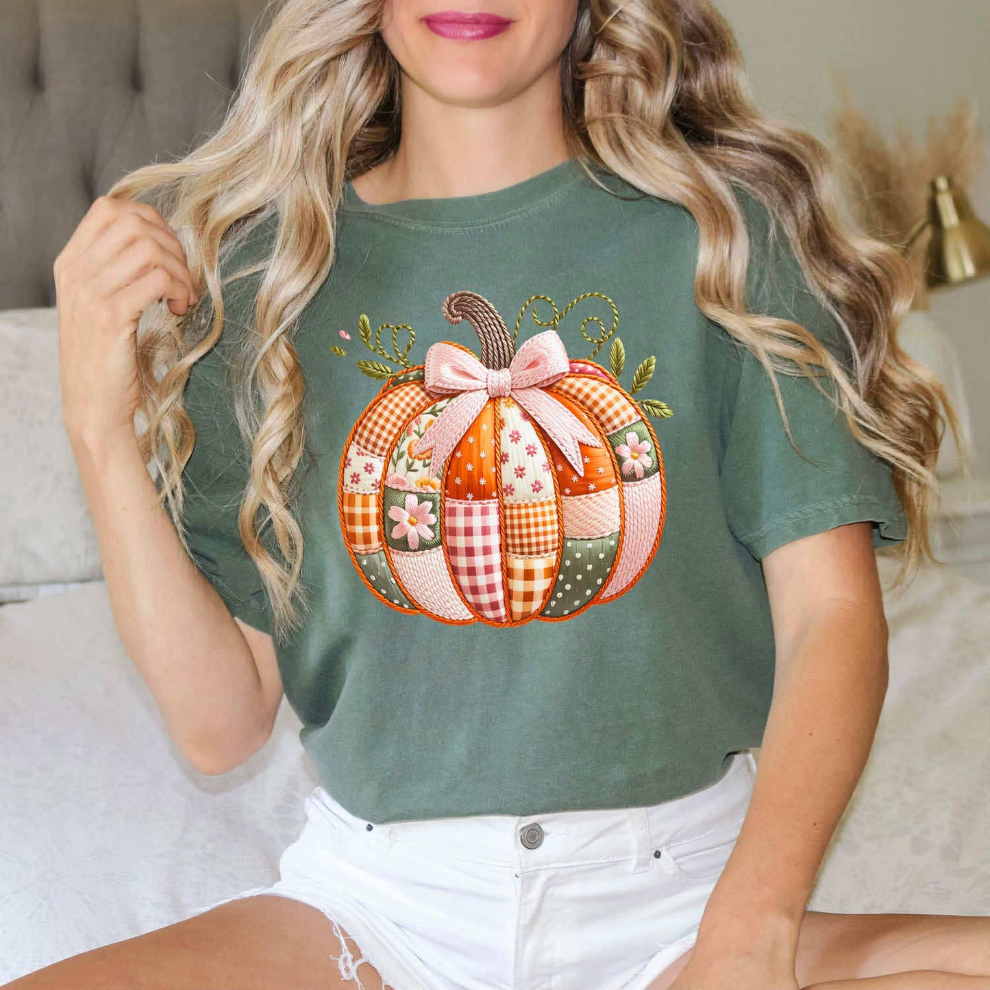 Patchwork Pumpkin Tee