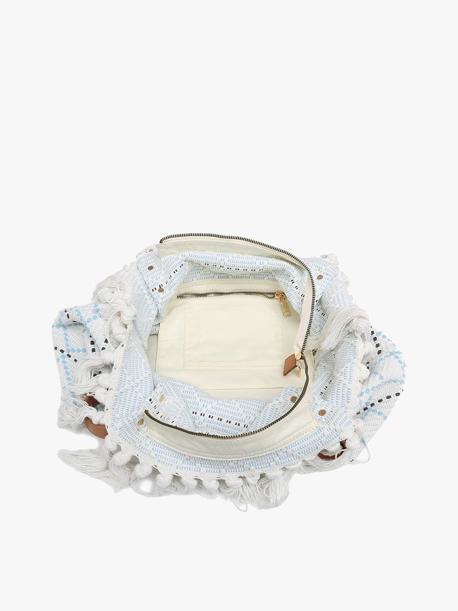 Madison Handwoven Fringe Tote