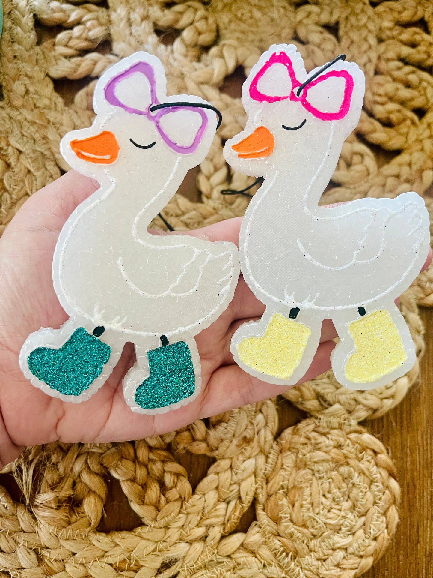 Goose with Boots Car Freshie