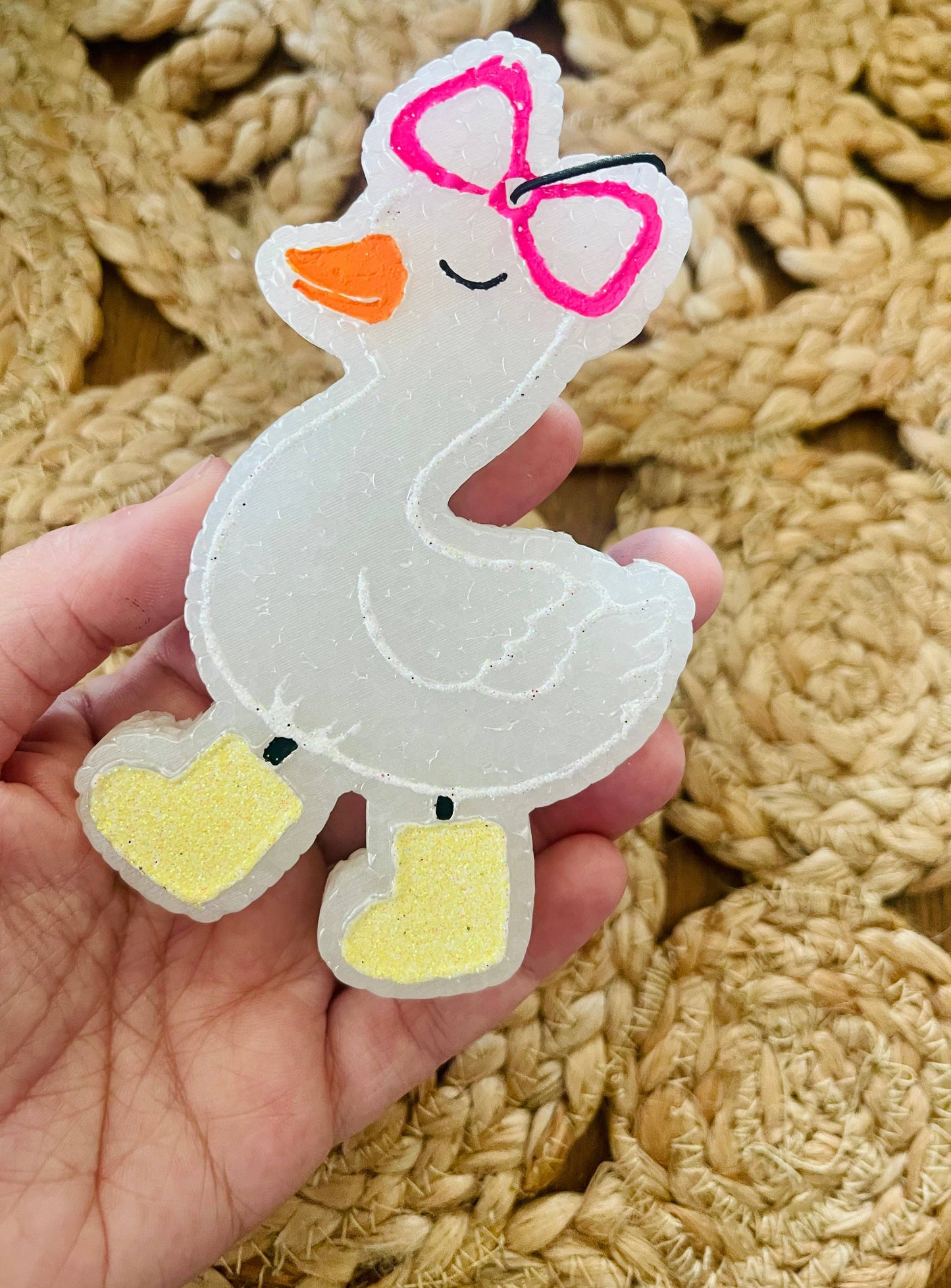 Goose with Boots Car Freshie