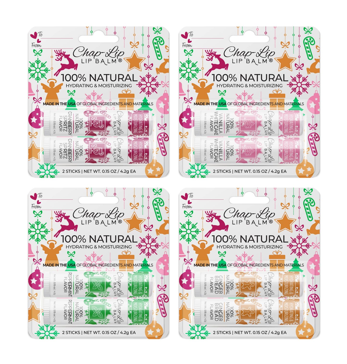 Chap-Lip Lip Balm - Holiday Edition Twin Blister Pack 48 CT