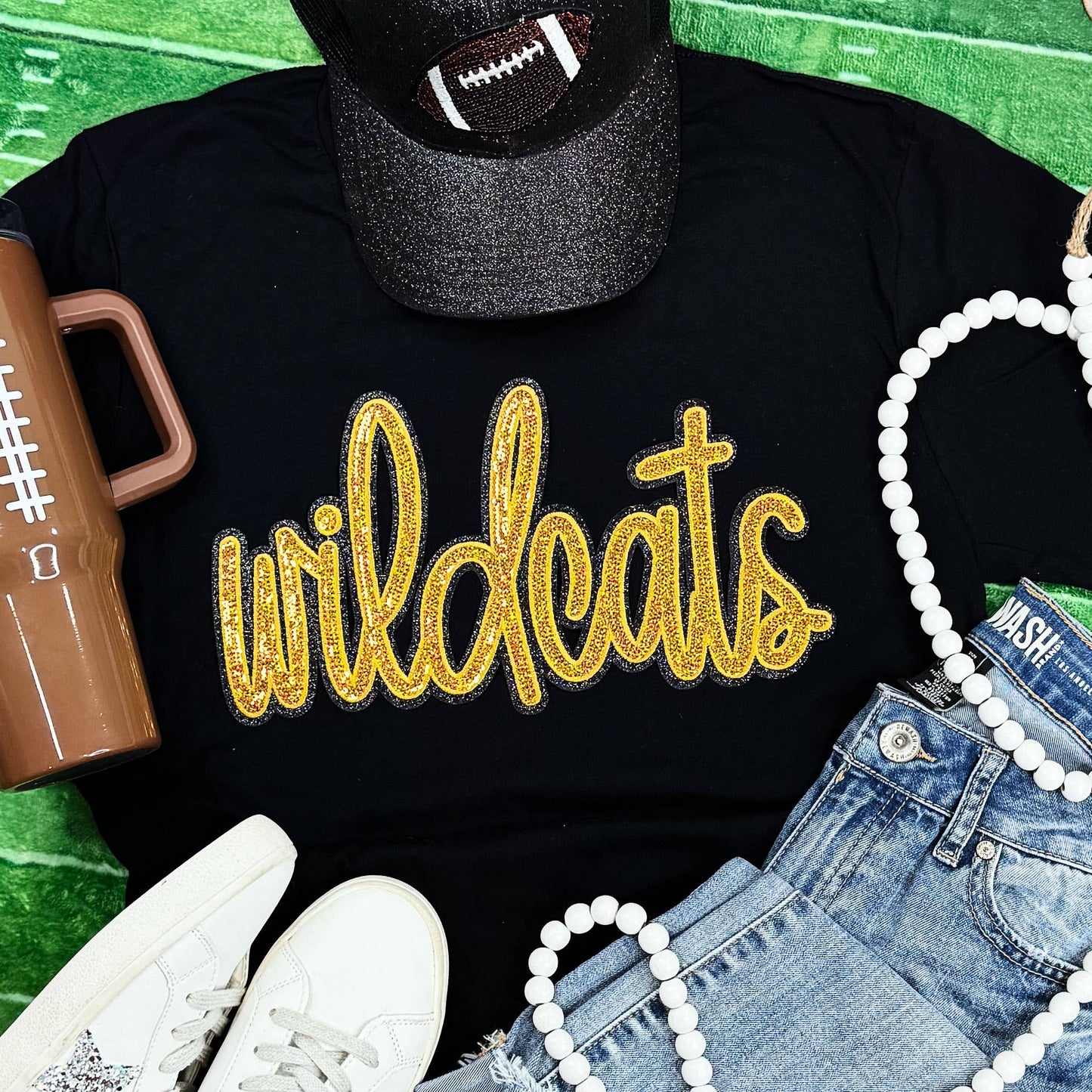 Wildcats Gold Sequin Sweatshirt