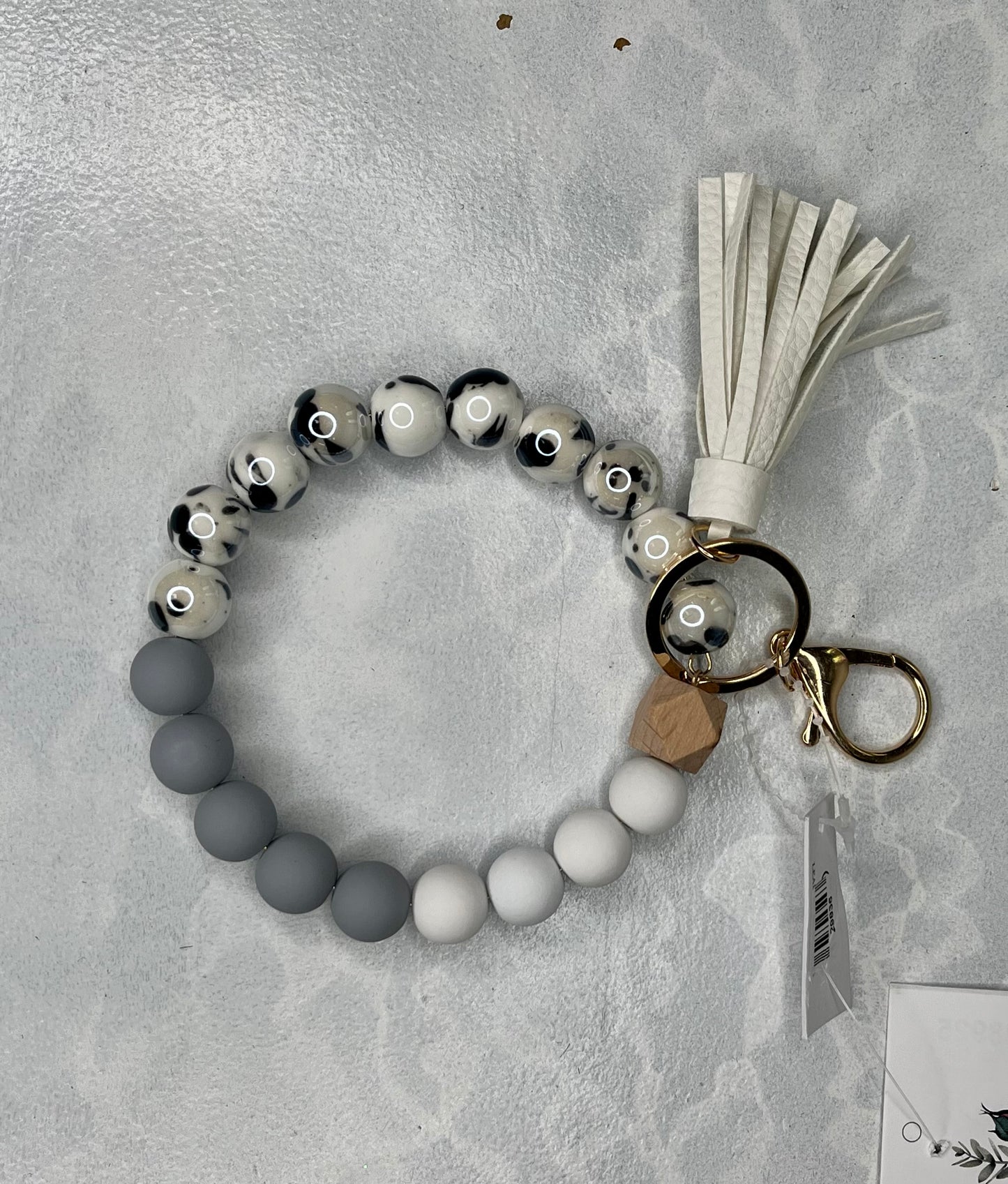 BEADED TASSLE KEY CHAIN