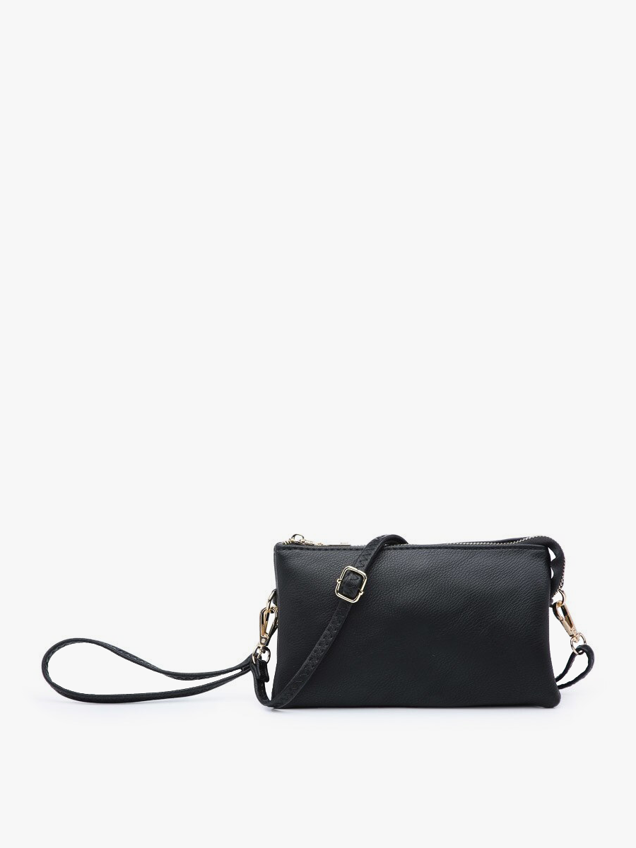 Black- Riley Wristlet Crossbody Bag