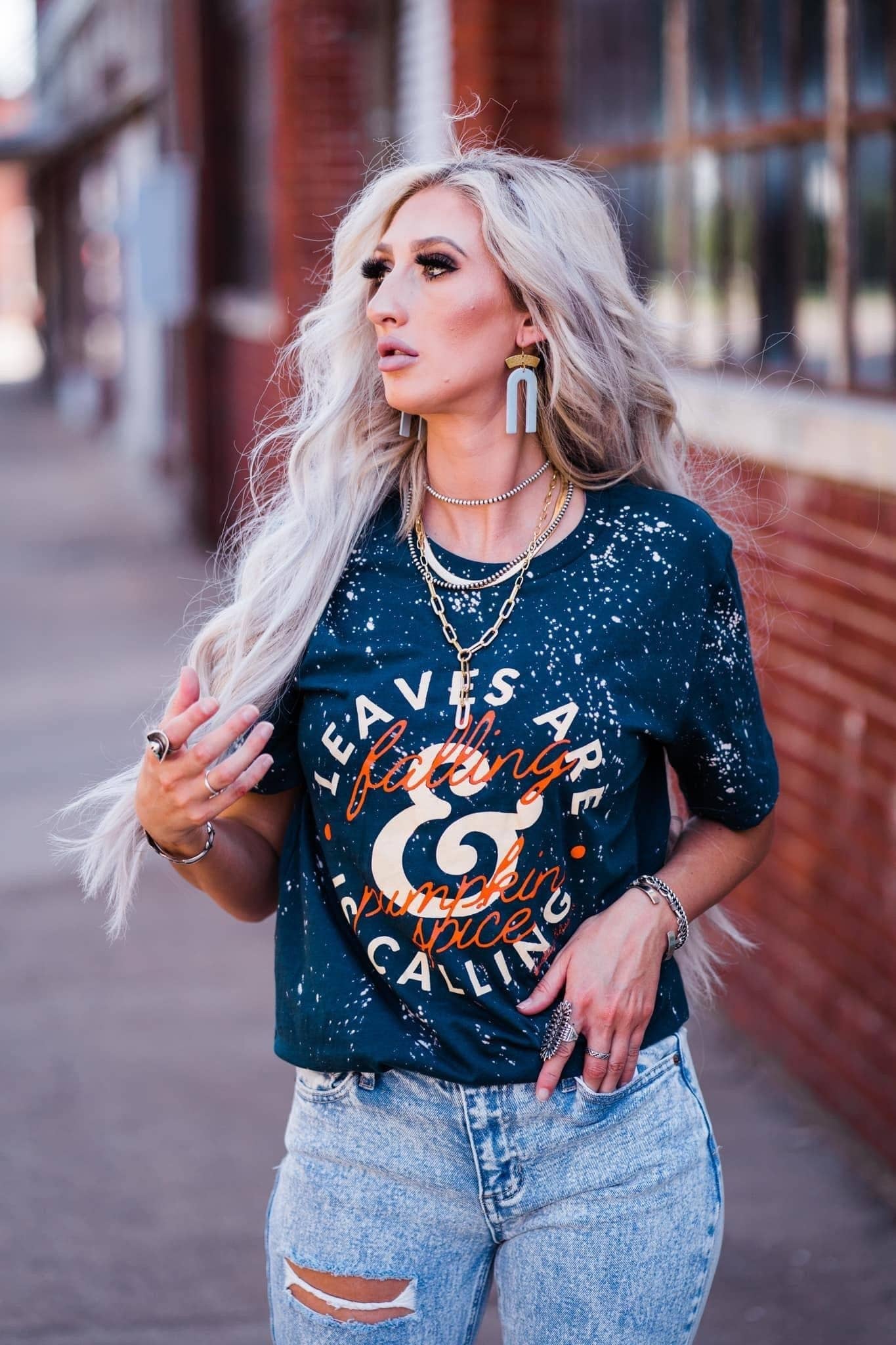 Leaves Are Falling Graphic Tee
