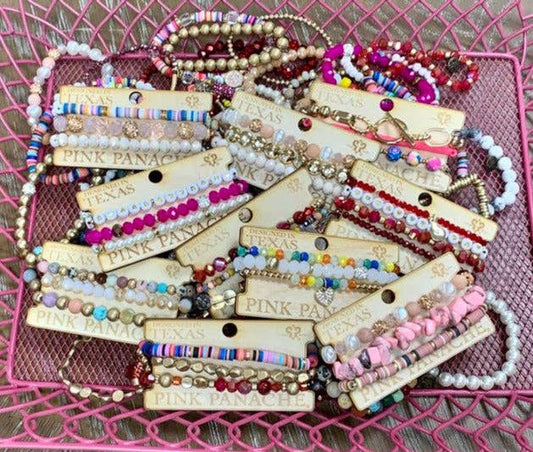 Mystery bracelet stacks, random mix bracelets
