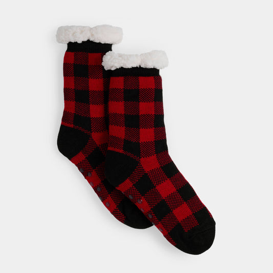 Cozy Cabin Slipper Socks - Christmas