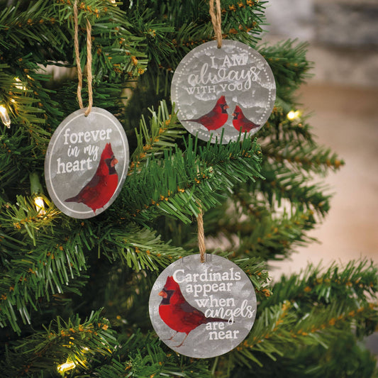Always with You Cardinal Ornaments (Set of 3)