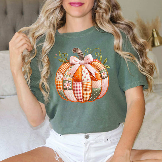 Patchwork Pumpkin Tee