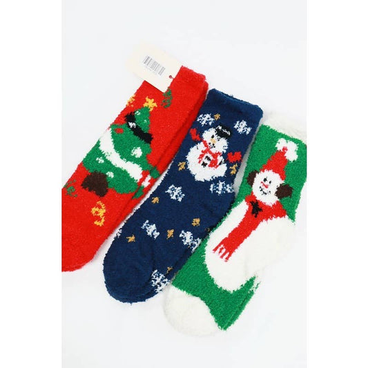 Plush Cozy Christmas Socks