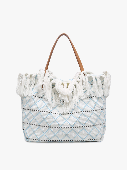 Madison Handwoven Fringe Tote
