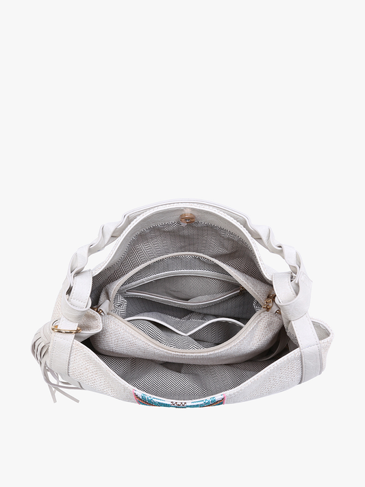Jaylin Tribal Saddle Bag w/ Large Tassel