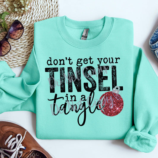 Tinsel in a tangle Sweatshirt