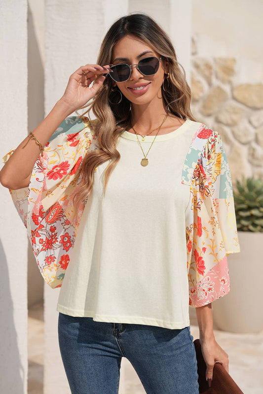Floral Patchwork Blouse