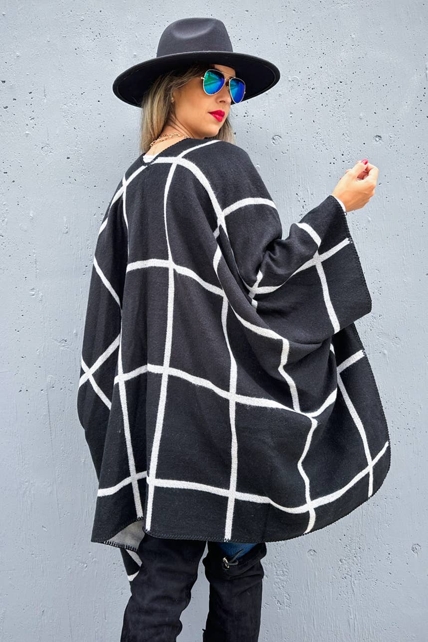 Black Grey Cozy Reversible