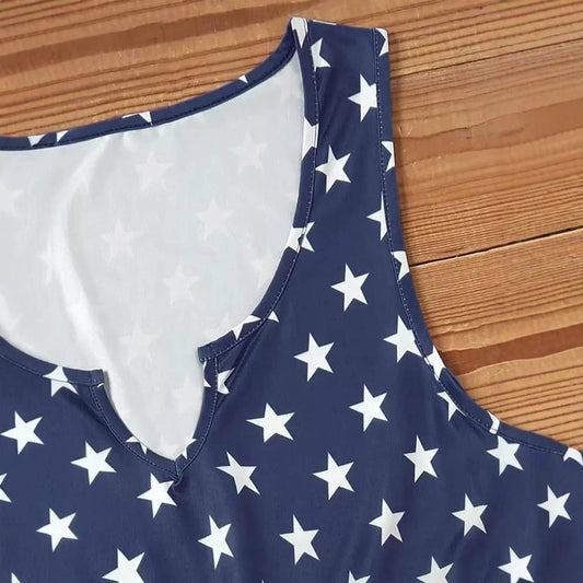 American flag print dress