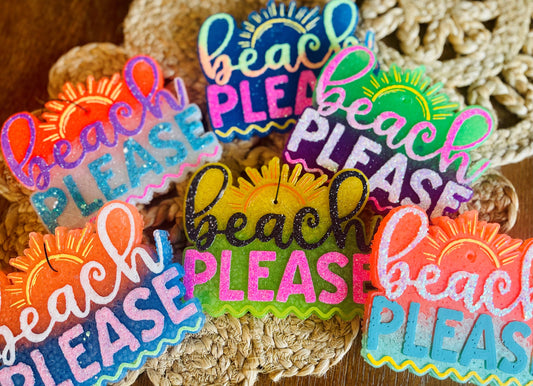 Beach Please Car Freshie