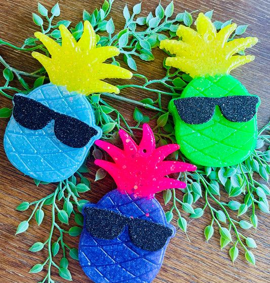 Pineapple Sunglasses Car Freshie