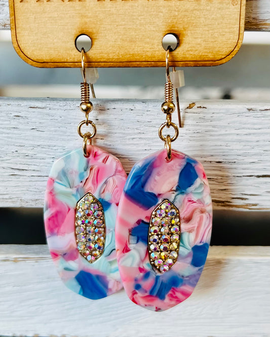 MULTI COLOR ACRYLIC OVALS