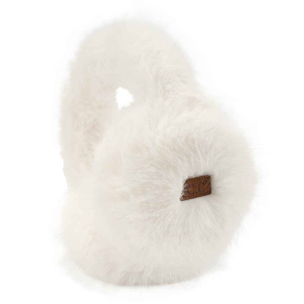Solid Color Long Fur Winter Earmuff