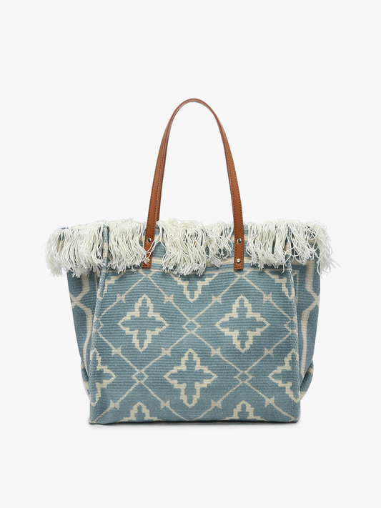 Madison Handwoven Fringe Tote
