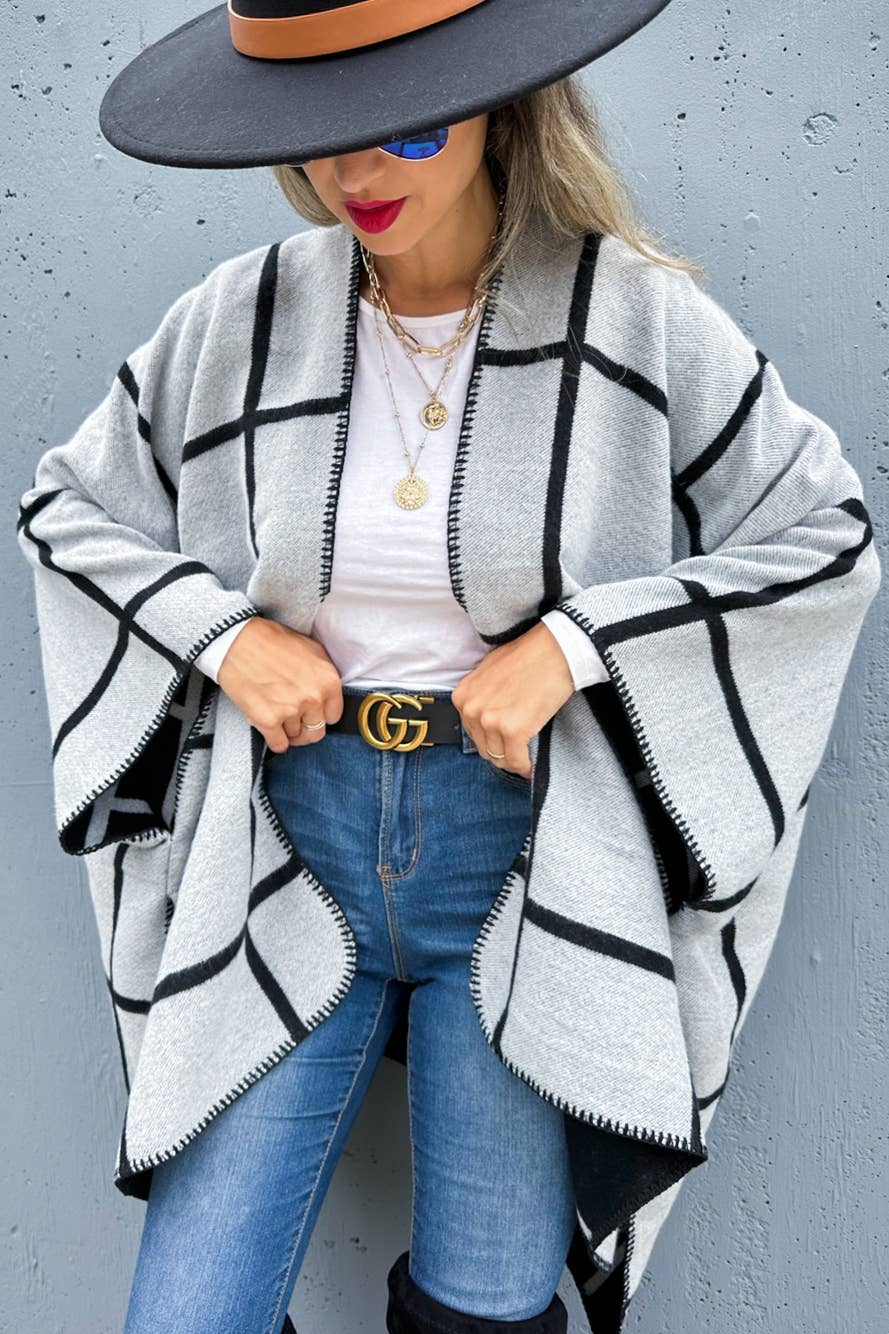 Black Grey Cozy Reversible