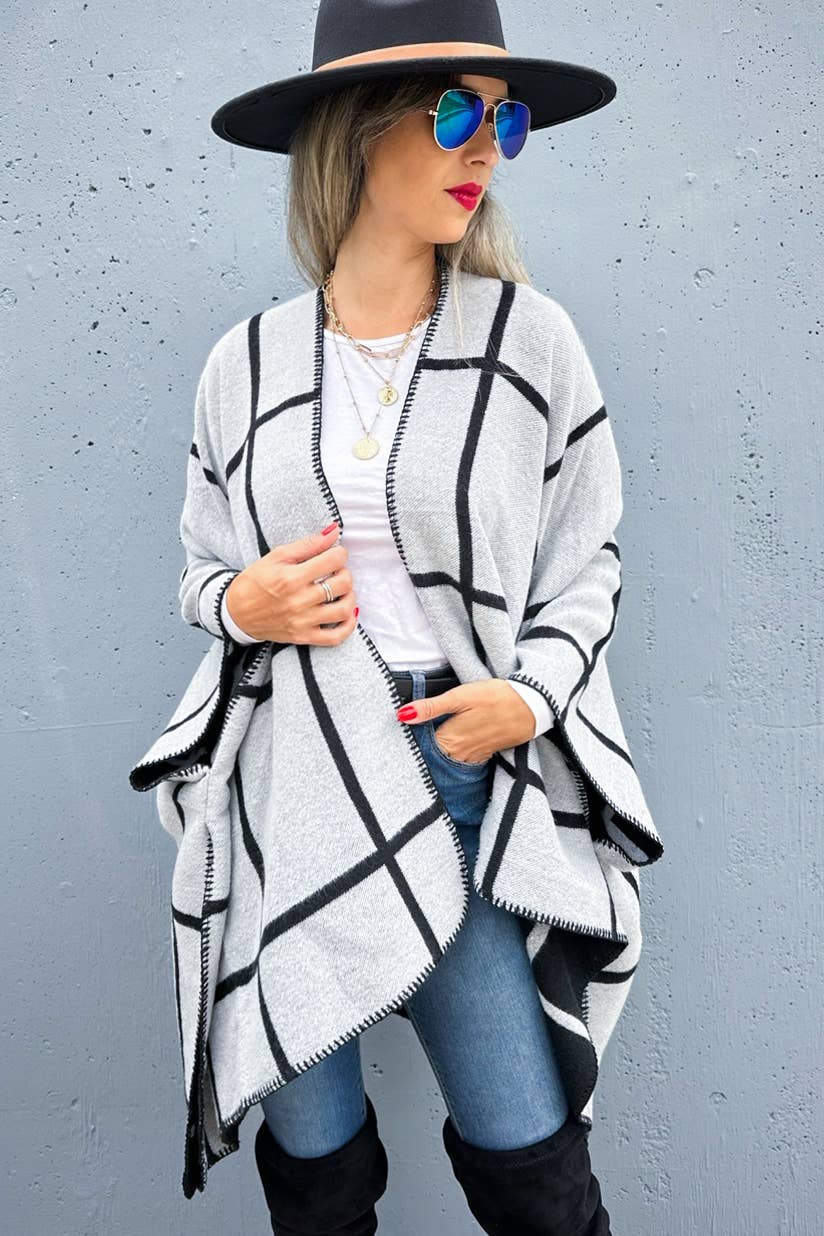 Black Grey Cozy Reversible