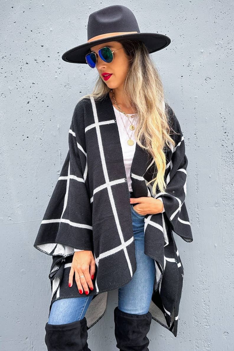 Black Grey Cozy Reversible
