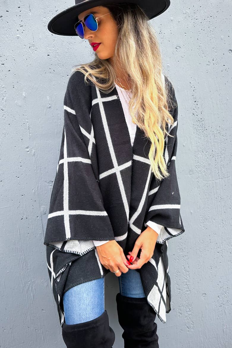 Black Grey Cozy Reversible