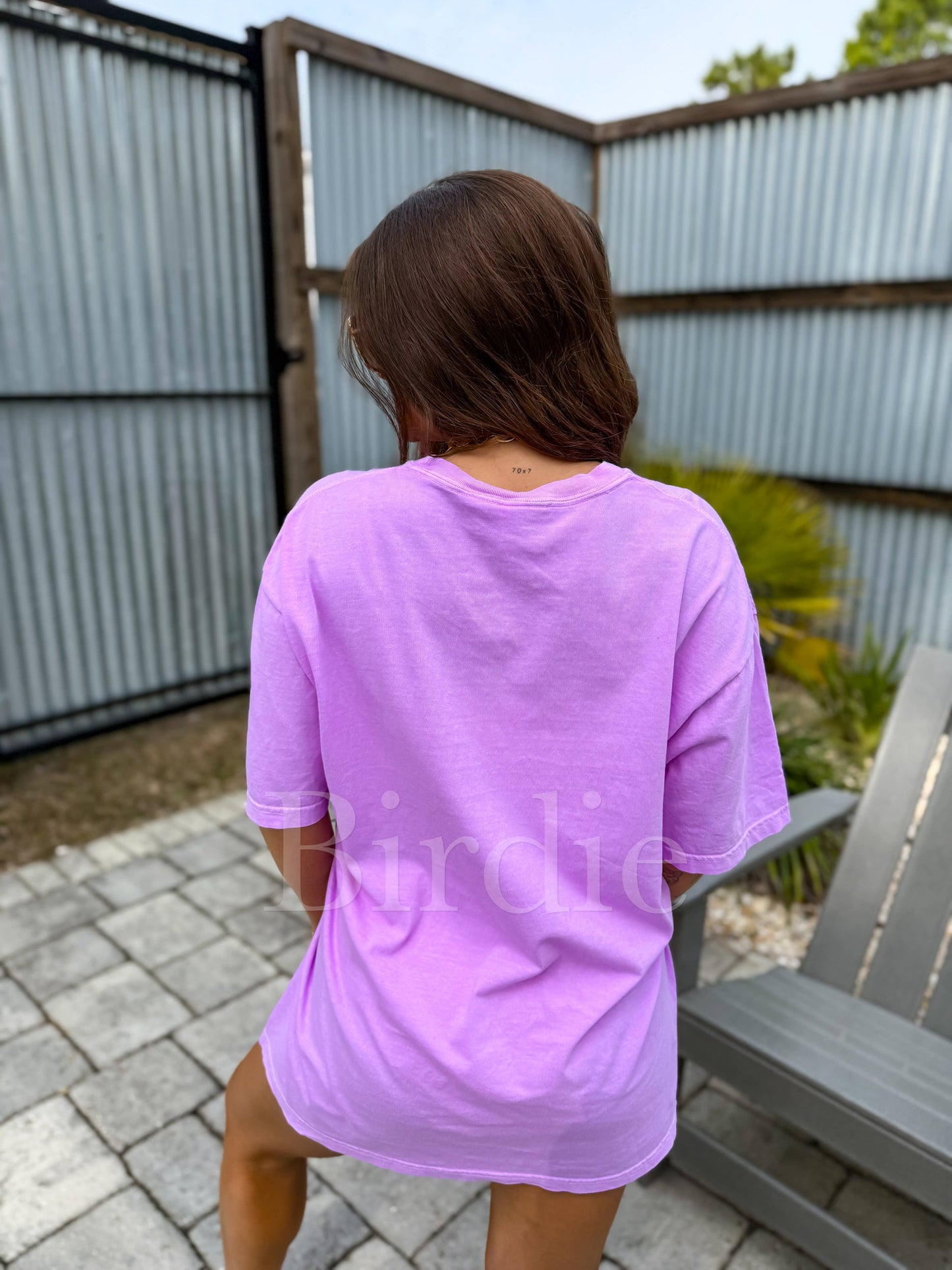 Sunshine State of Mind Graphic Tee on Neon Violet