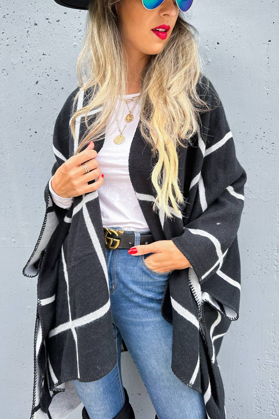 Black Grey Cozy Reversible