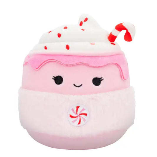 Squishmallow Christmas Plush Toy 8" Ethel Peppermint Latte