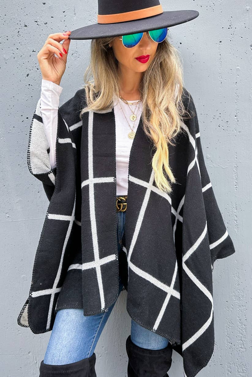 Black Grey Cozy Reversible