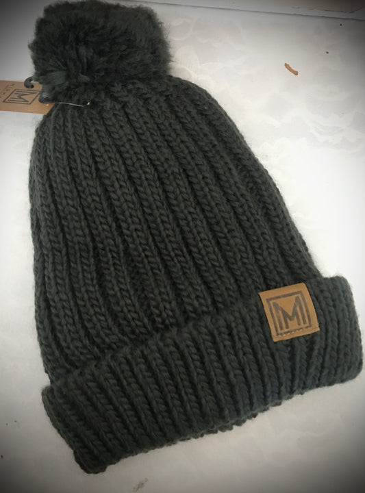 WINTER RIB KNITTED SHERPA LINED HAT
