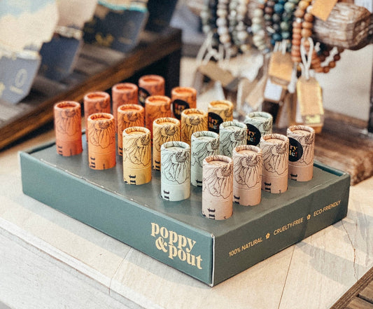 POPPY & POUT LIP BALM- CLEAR