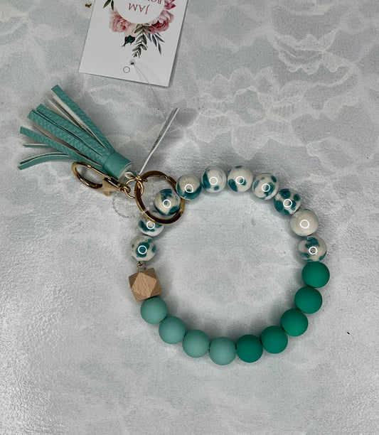 BEADED TASSLE KEY CHAIN